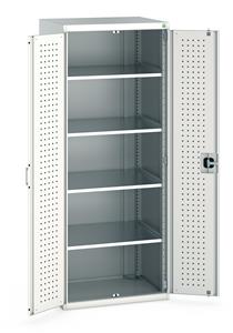 Bott Industial Tool Cupboards with Shelves Bott Perfo Door Cupboard 800Wx650Dx2000mmH - 4 Shelves